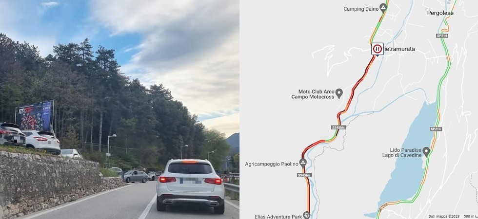 Al Ciclamino arriva il Mondiale motocross, fra parcheggio "selvaggio" e traffico non mancano i disagi alla viabilità